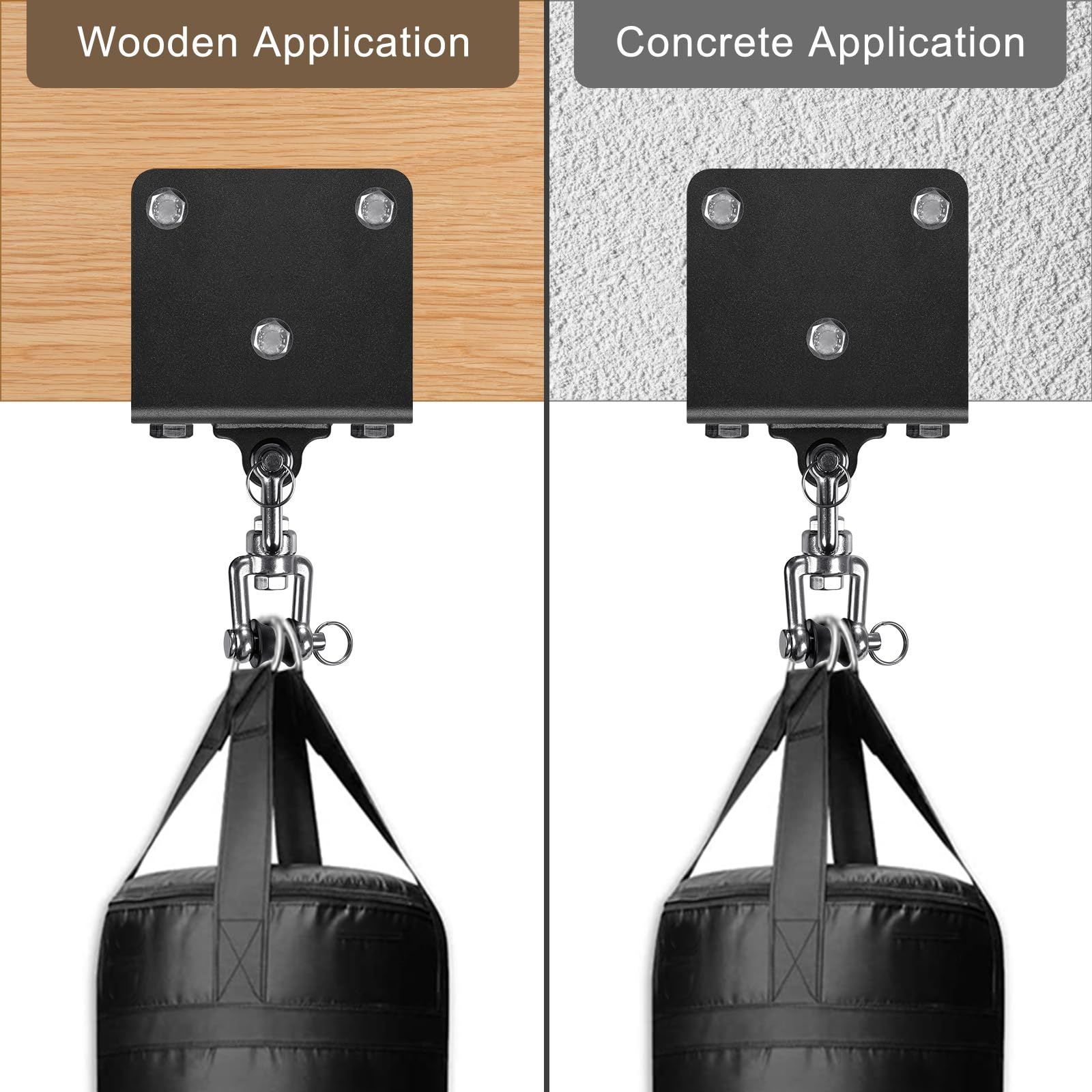 Punching Bag Hanger for Heavy Bag Beam Mount Hardware 360° Rotation Boxing Bag Ceiling Mount I-Beam Heavy Bag Hanger Beam Mount Hooks for Hanging Heavy Punching Bags - Image 4