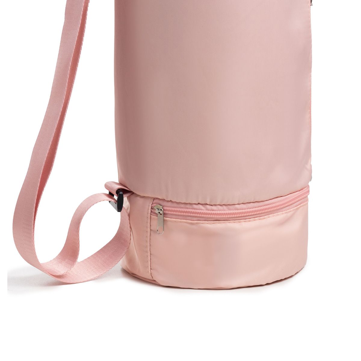 Yoga Mat Bag with Water Bottle Pocket and Bottom Wet Pocket, Exercise Yoga Mat Carrier Multi-Functional Storage Bag （pink） - Image 3