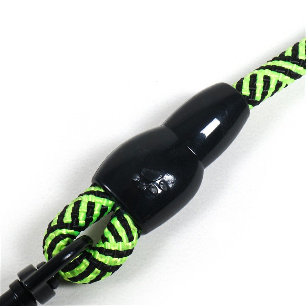 3 Dog Leash No Tangle, Heavy Duty Splitter Coupler, Reflective Strong Triple Multi Way Lead Split, Soft Padded Handle, for Walking Three Medium Large Dogs That Pull - Green - Image 2