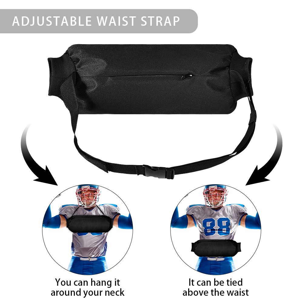 Football Hand Warmer Pouch Reusable Hand Warming Muff with Zipped Pocket and Adjustable Strap for Cold Weather, Hand Warmer Bag for Football, Baseball, Hiking, Camping - Image 3