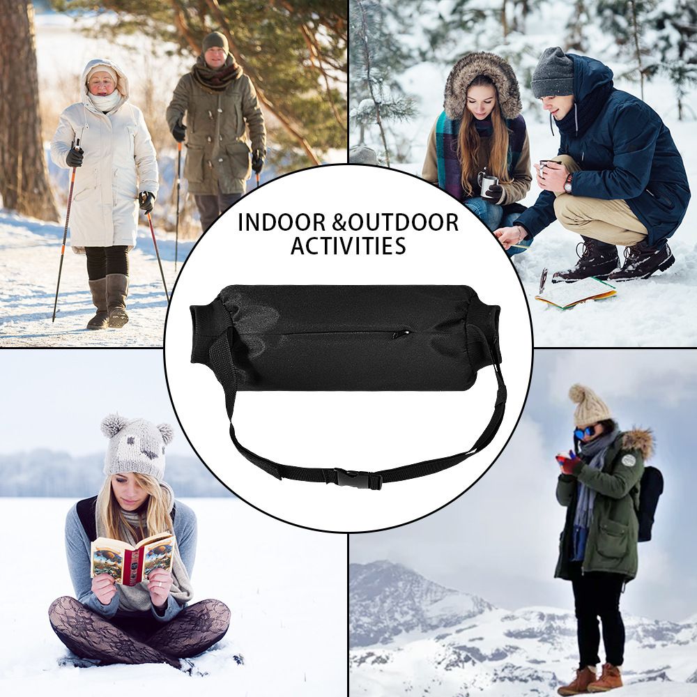 Football Hand Warmer Pouch Reusable Hand Warming Muff with Zipped Pocket and Adjustable Strap for Cold Weather, Hand Warmer Bag for Football, Baseball, Hiking, Camping - Image 4