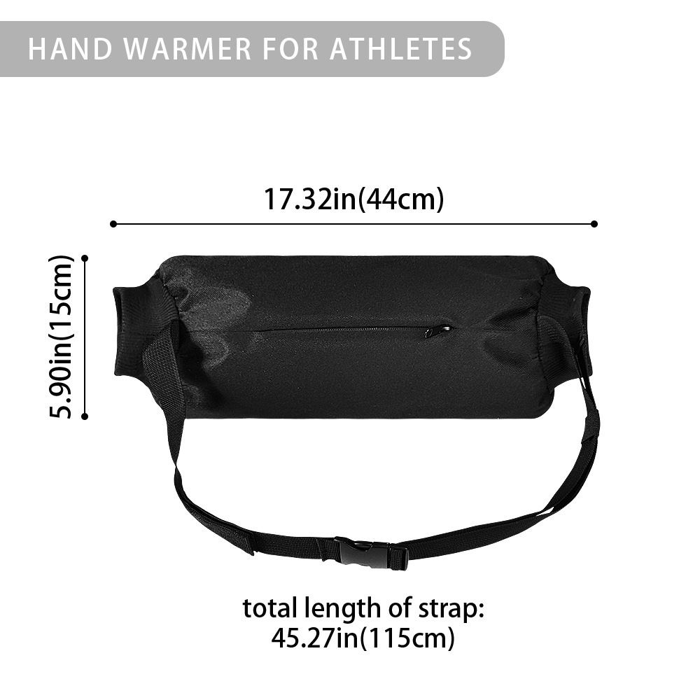 Football Hand Warmer Pouch Reusable Hand Warming Muff with Zipped Pocket and Adjustable Strap for Cold Weather, Hand Warmer Bag for Football, Baseball, Hiking, Camping - Image 5
