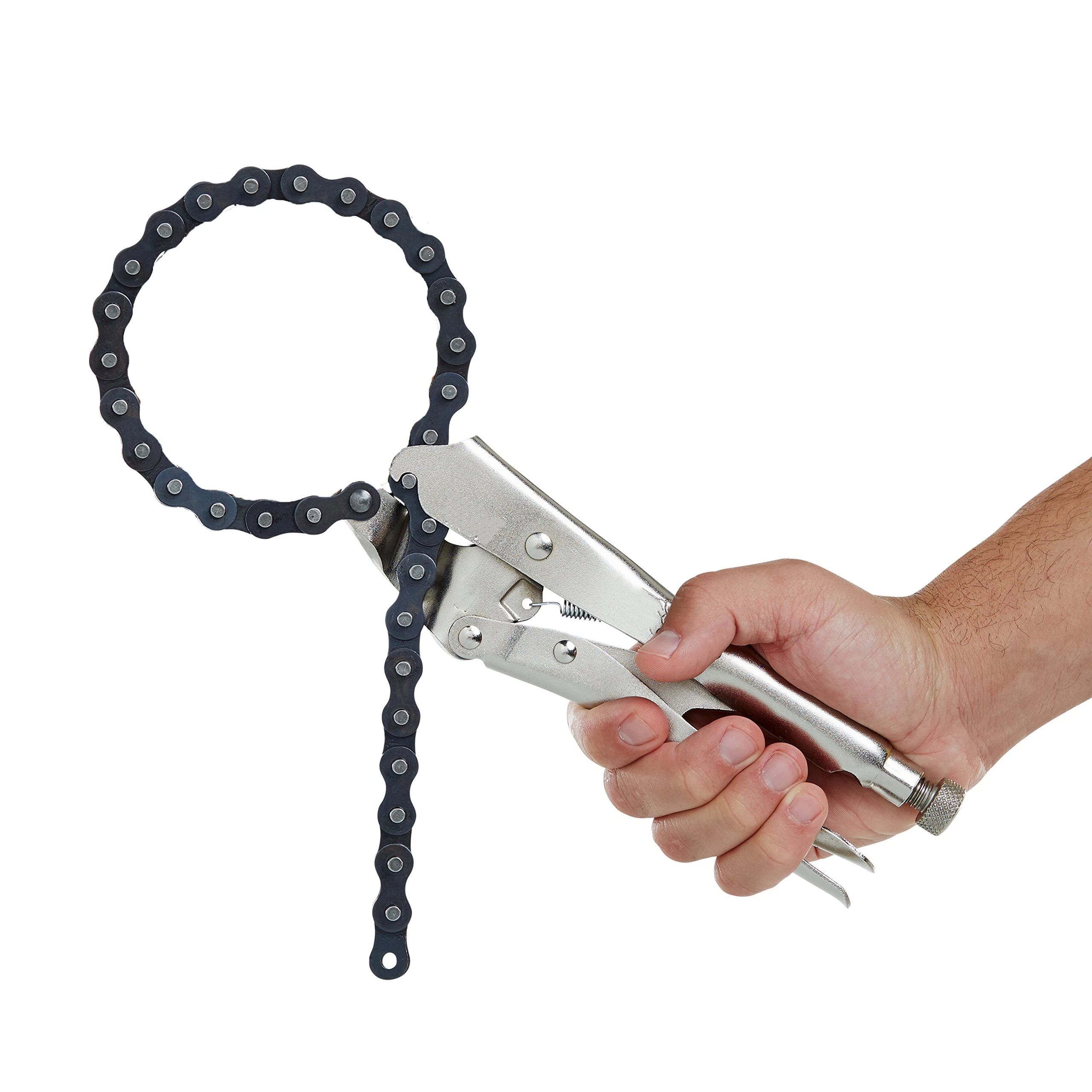 Locking Chain Clamp, Locking Chain Pliers with 80cm Chain, Quick Release，Heavy Duty Chain Vise Grip, Locking Chian Pliers Chain Vise Wrench for Any Shaped Objects - Image 3