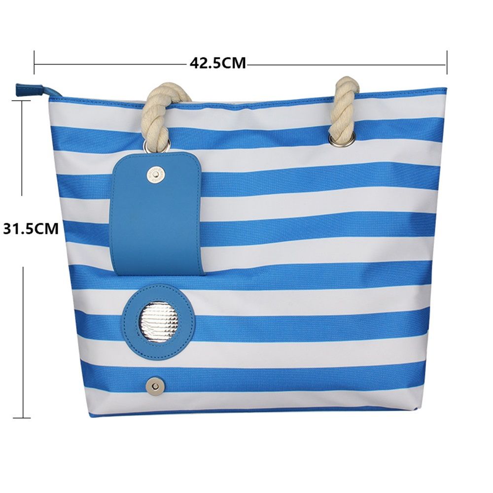 Beach Wine Tote with Insulated Bladder Bags, Leakproof Carrier for 1 Bottles, Perfect for Travel, Party, or Dinner (Blue+1 inner container) - Image 5