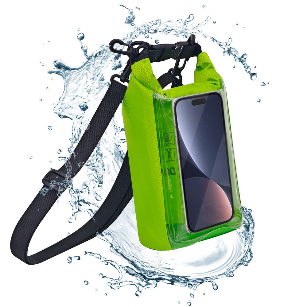 Waterproof Dry Bag, 2L - Roll Top Waterproof Pool Bag，Dry Bags for Kayaking Waterproof-/Phone Pouch,Large Waterproof Phone Pouch,（Green ） - Image 2