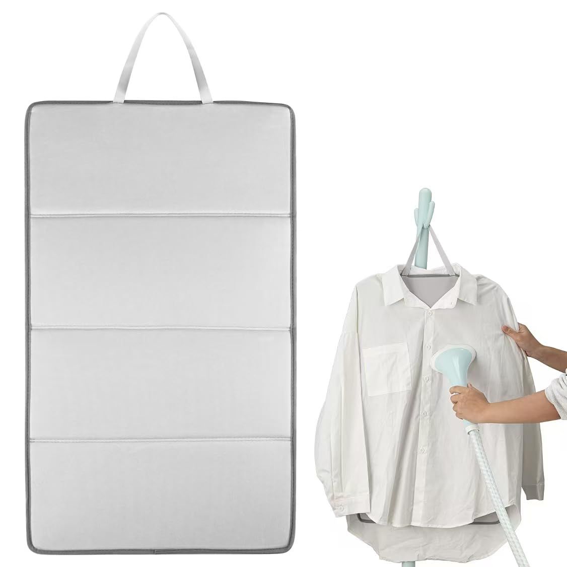 Four fold hanging ironing machine, ironing pad, household steam electric iron, ironing board, household dormitory ironing board, hanging style learning - Image 1