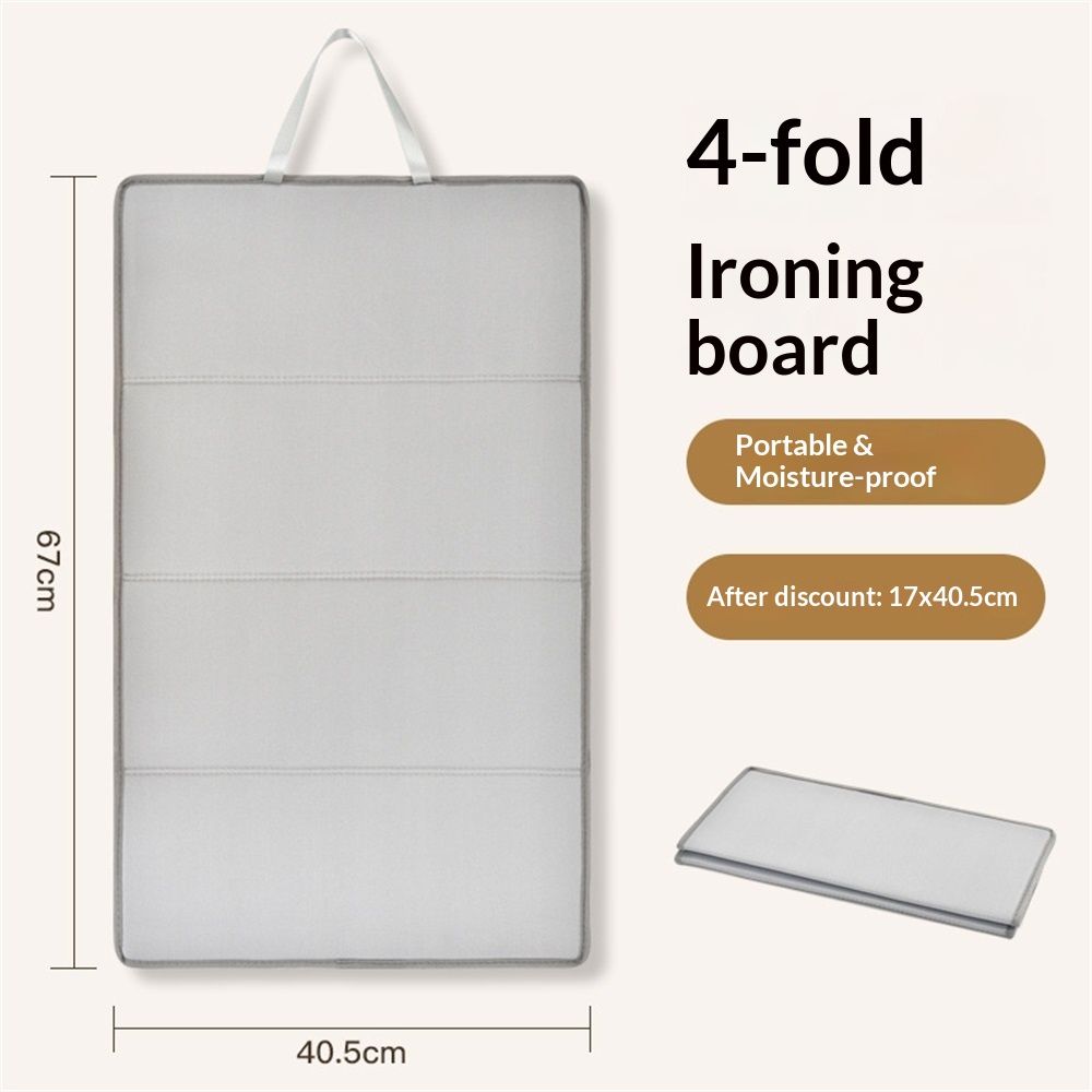 Four fold hanging ironing machine, ironing pad, household steam electric iron, ironing board, household dormitory ironing board, hanging style learning - Image 5