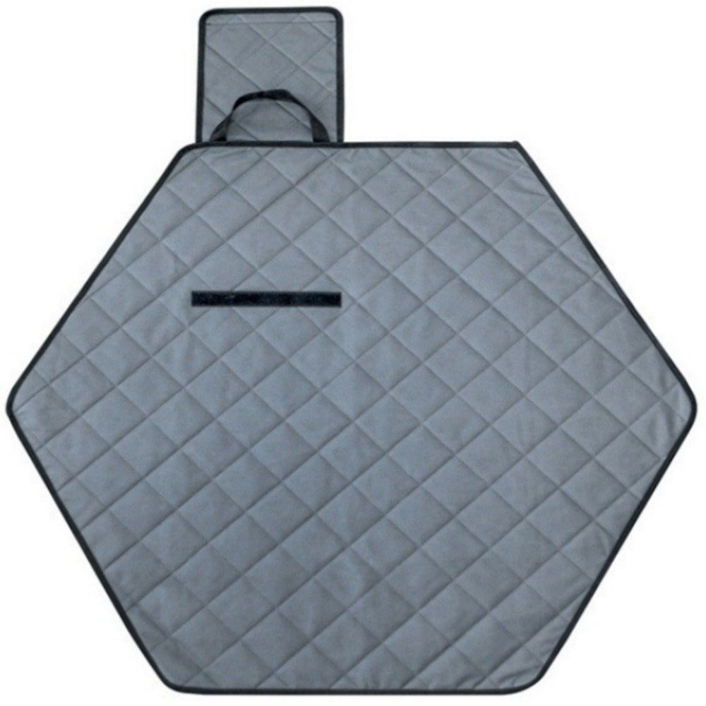 Hexagon Washable Liner for Small Animal Playpen, Portable Reusable Guinea Pig Playpen Pad Hamster Cage Pee Pad Super Absorbent Indoor Waterproof Anti-Slip for Rabbit Bunny (Grey M) - Image 1