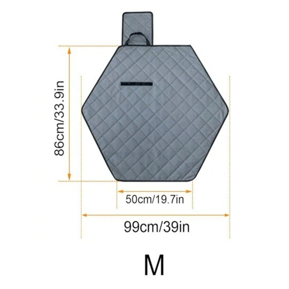 Hexagon Washable Liner for Small Animal Playpen, Portable Reusable Guinea Pig Playpen Pad Hamster Cage Pee Pad Super Absorbent Indoor Waterproof Anti-Slip for Rabbit Bunny (Grey M) - Image 5
