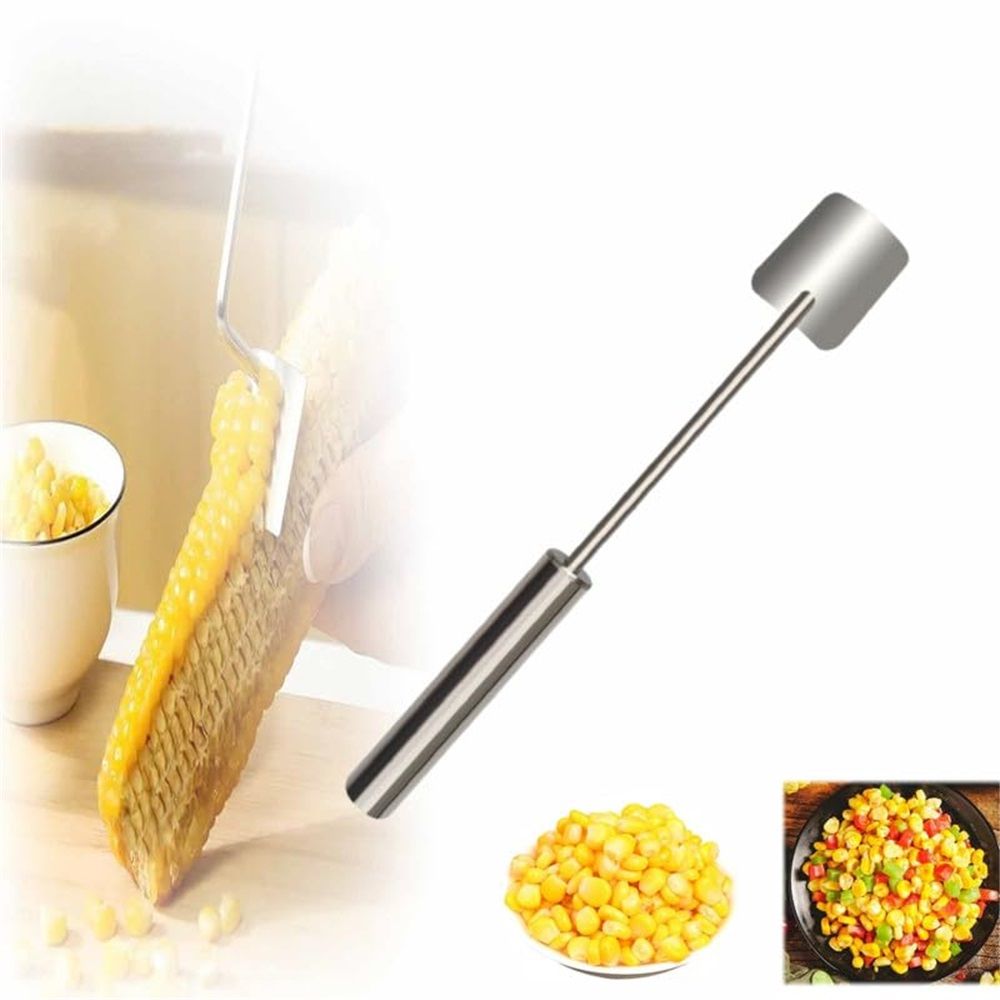 Corn Peeler for Corn on the Cob Stripper Tool, Corns Peelers Stainless Steel Splitter Tool Easy Fast Corn Remover Tool for Home Kitchen (2pcs) - Image 4