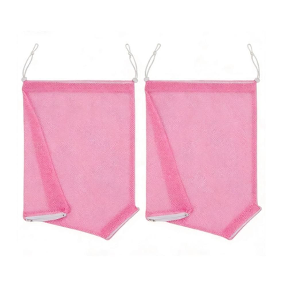 2pcs Cat Bathing Bag Anti-Bite and Anti-Scratch Cat Grooming Bag for Bathing, Nail Trimming, Medicine Taking,Adjustable Multifunctional Breathable Restraint Shower Bag(Pink) - Image 1