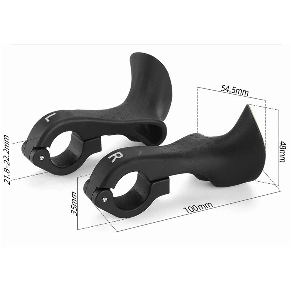 Bike Handlebar Ends Ergonomic No-Slip  Mountain Bike Road Cross-Country Bicycle Handlebar Extender Bar Ends Suitable for 21.8-22.2mm Handlebar - Image 5