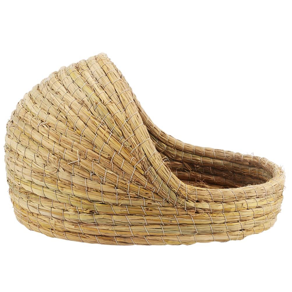 Rabbit grass bed, rabbit woven hay bed, natural handmade grass house for small pets, suitable for Totoro, guinea pigs, hedgehogs, rats（mini version） - Image 1