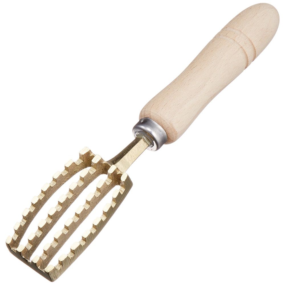 Fish Scaler Brush with Brass Serrated Sawtooth and Ergonomic Wooden Handle - Easily Remove Fish Scales Without Fuss Or Mess - Image 1