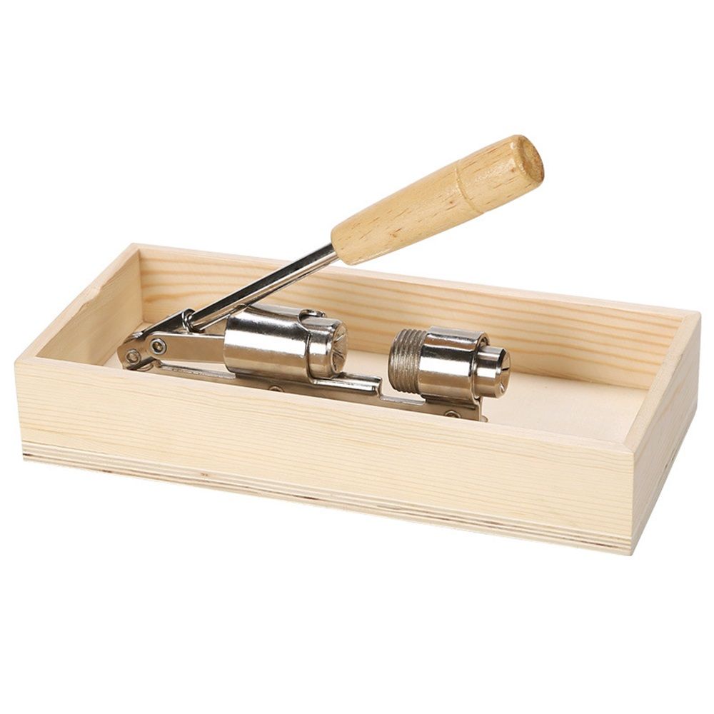 Nutcracker Heavy Duty Nut cracker Pecan Cracker Walnut Cracker Tool with Wood Box Bowl, Pecans, Hazelnuts - Image 1
