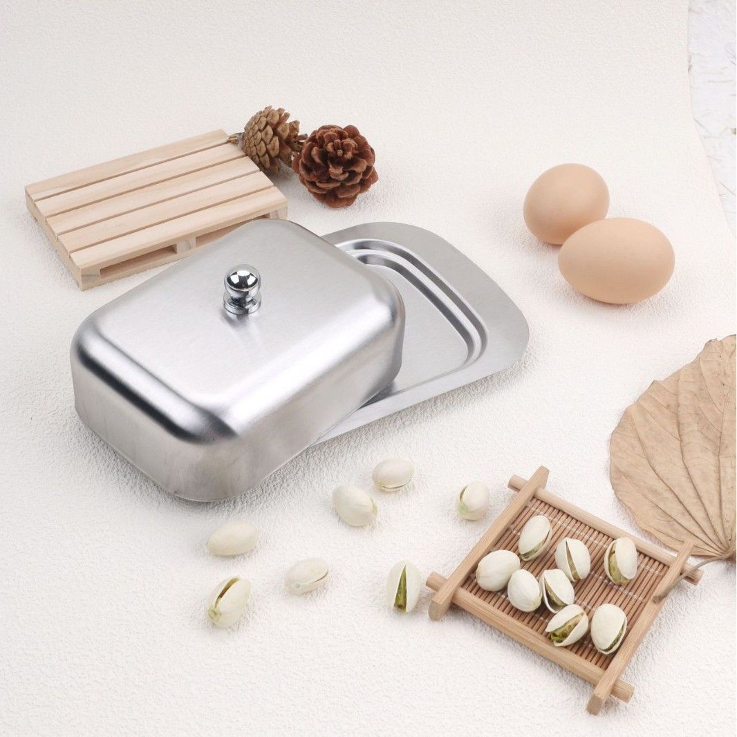 Butter Dish with Lid and Butter Spreader,Butter Dish Size Perfect for Butter Stick,Multi-Purpose Serving Food Dish Tray Kitchen Gadgets - Image 4