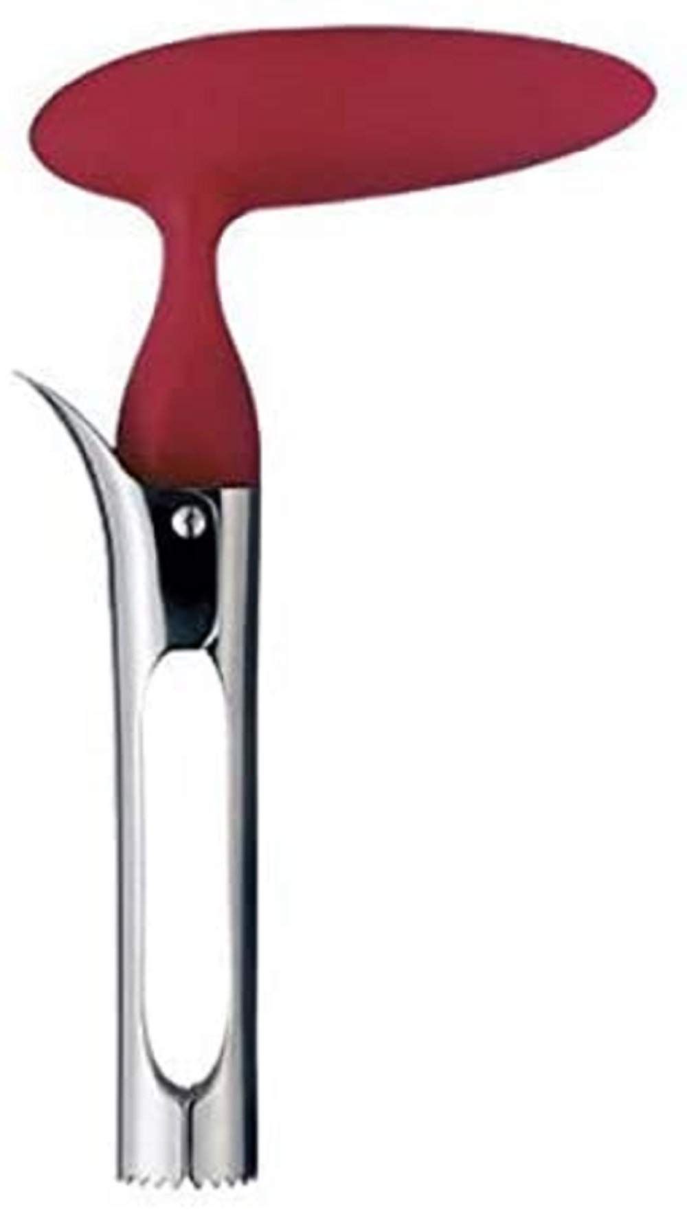 2pcs Apple Corer Tool - Easy to Use and Clean - Sturdy Apple Core Remover with Sharp Serrated Blades - Stainless Steel Corers for Apple and Pear - Core Fruits with Ease(Red) - Image 3