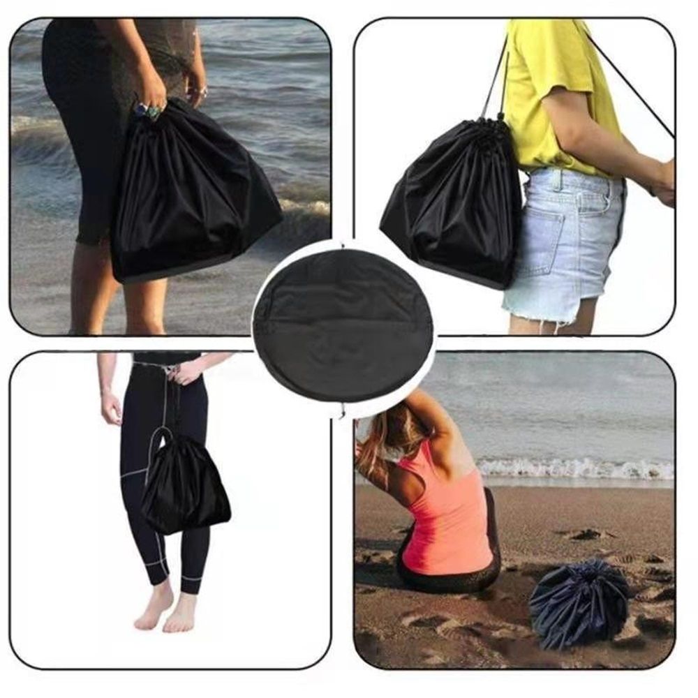 Waterproof Wetsuit Changing Mat & Dry Bag 2-in-1 - Sand-Free Beach Change Mat for Surfing, Swimming, Diving - Keep Car Dry & Smell-Free（medium size） - Image 4