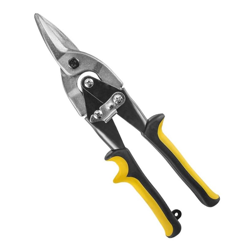 10 Inch Aviation Tin Snips, Cr-Mo Aviation Snips for Cutting Metal Sheet, Heavy Duty Sheet Metal Cutter Shear, Straight Cut, High Leverage Aviation Snip, - Image 4