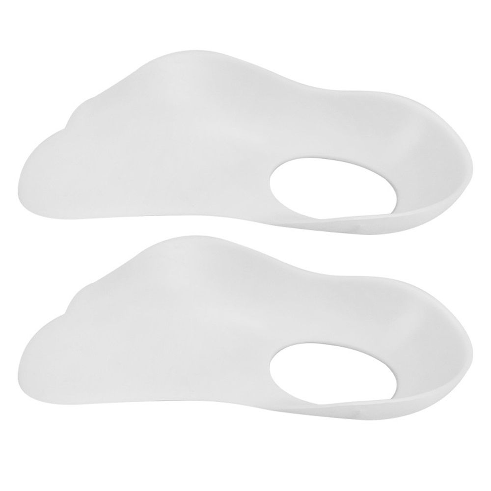 Shoe Pads 1 Pair Arch Support Inserts Plantar Insoles for Flatfoot Corrector Shoe Pads with Hole (White) Heel Spurs Insoles（L） - Image 1