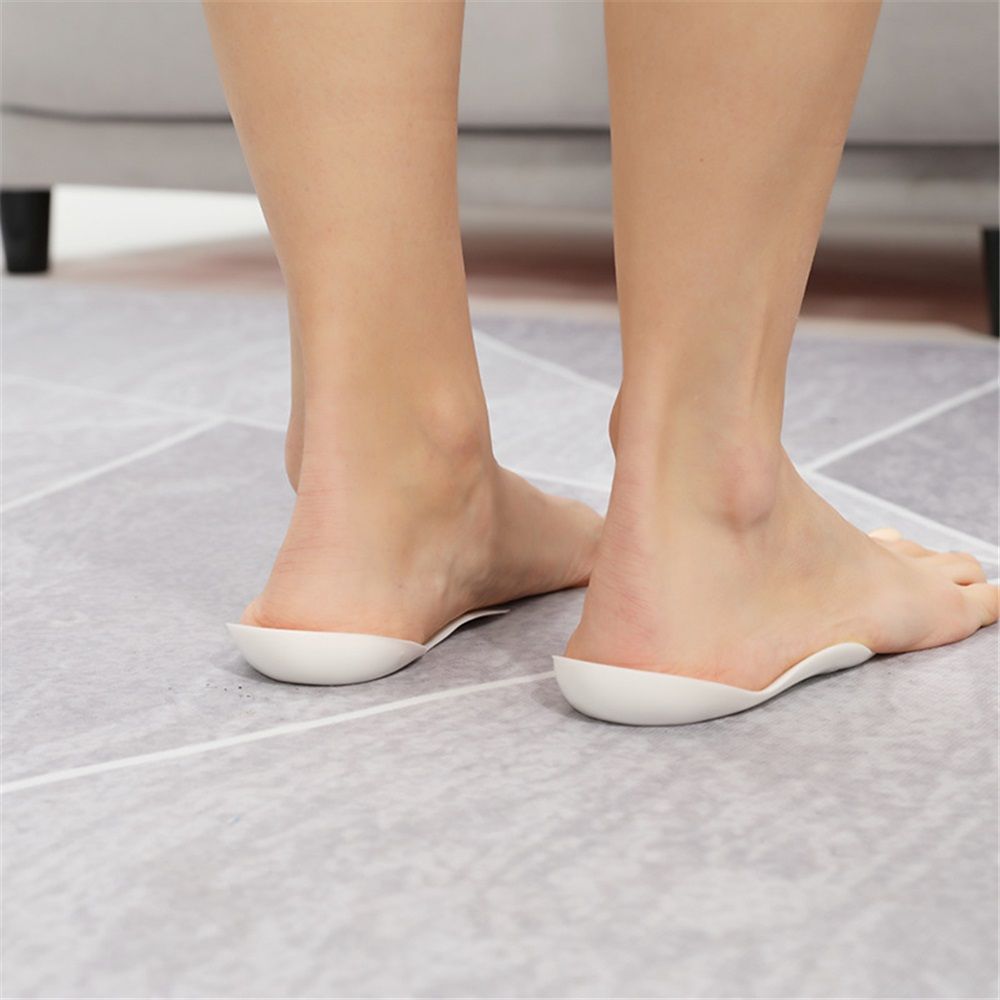 Shoe Pads 1 Pair Arch Support Inserts Plantar Insoles for Flatfoot Corrector Shoe Pads with Hole (White) Heel Spurs Insoles（L） - Image 3