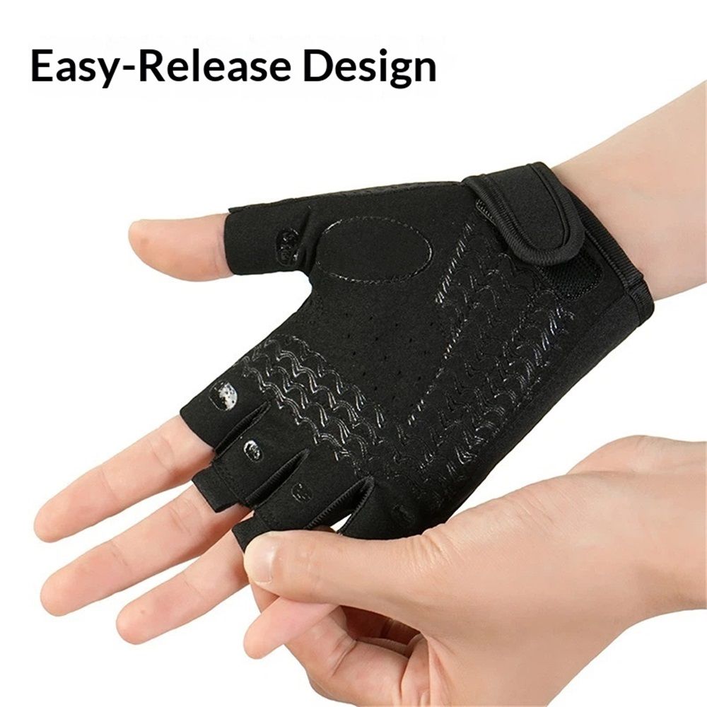 Workout Gloves for Women Men - Weight Lifting Gloves with Full Palm Protection & Extra Grip for Women Gym, Weightlifting, Weight Lift, Rowing, Exercise, Sport, Cycling（M） - Image 4