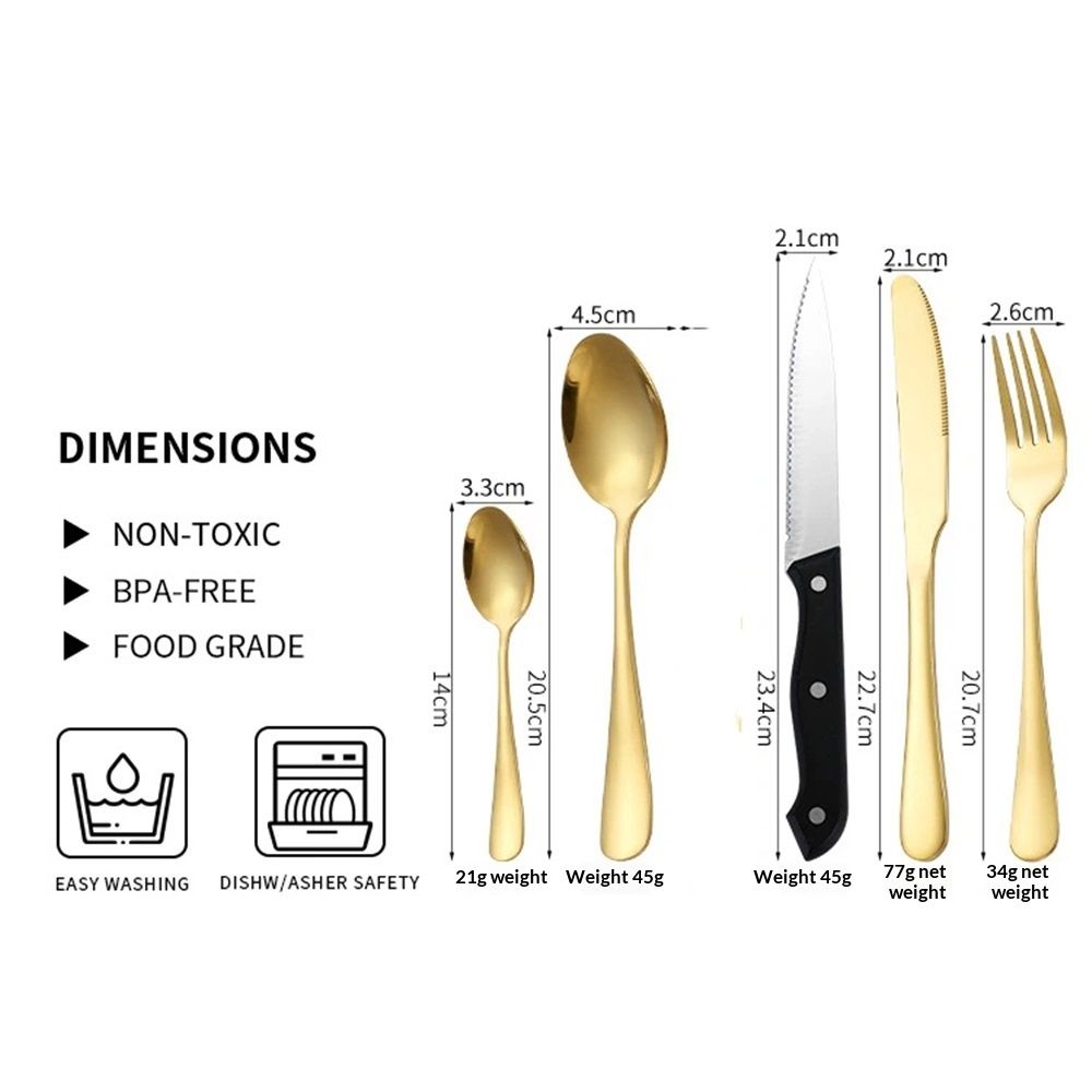 Camping Utensil Set, Camping Silverware Set for 2, Reusable Travel Cutlery with Case Include Knife Fork Spoon Dish - Image 3