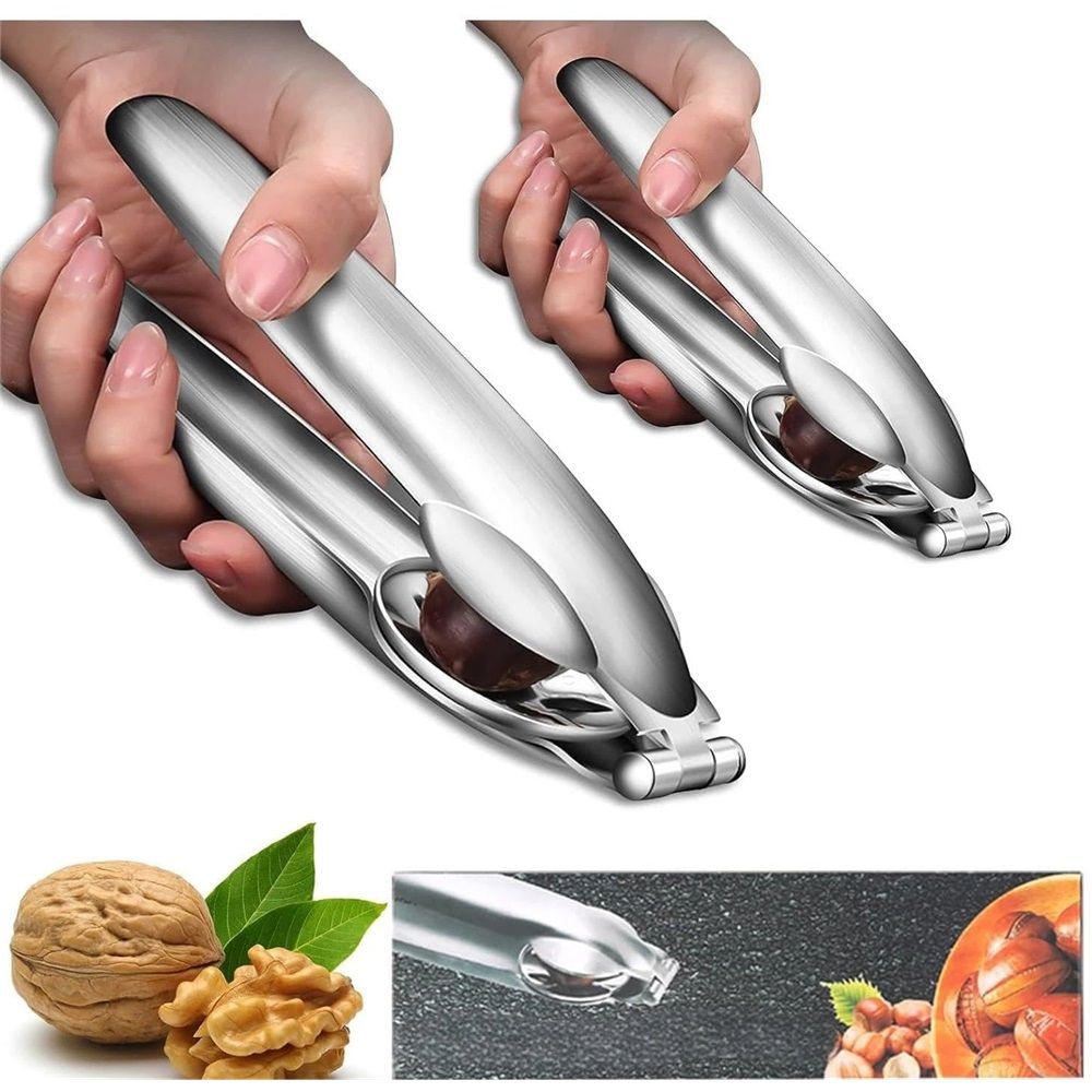 2pcs Stainless Steel Chestnut Cutter Tool Chestnut Opener Tool Chestnut Open Clip Chestnut Knife Chestnut Cracker Tool Chestnut Peeler Nut Cutter - Image 1