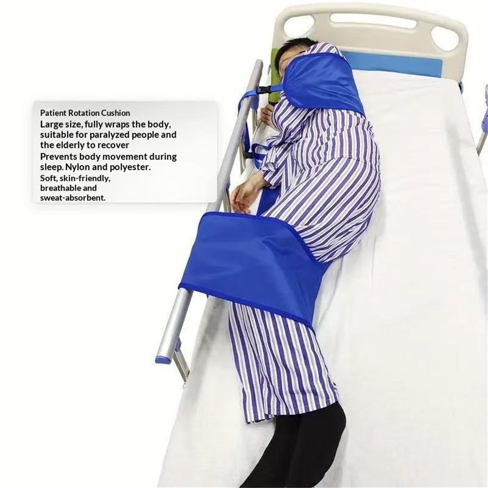 U-Shaped Positioning Sheet - Transfer Sheet for Turning and Repositioning, Multipurpose Bed Pad with Reinforced Handles, Turning Device for Elderly, Bed Patients - Image 5