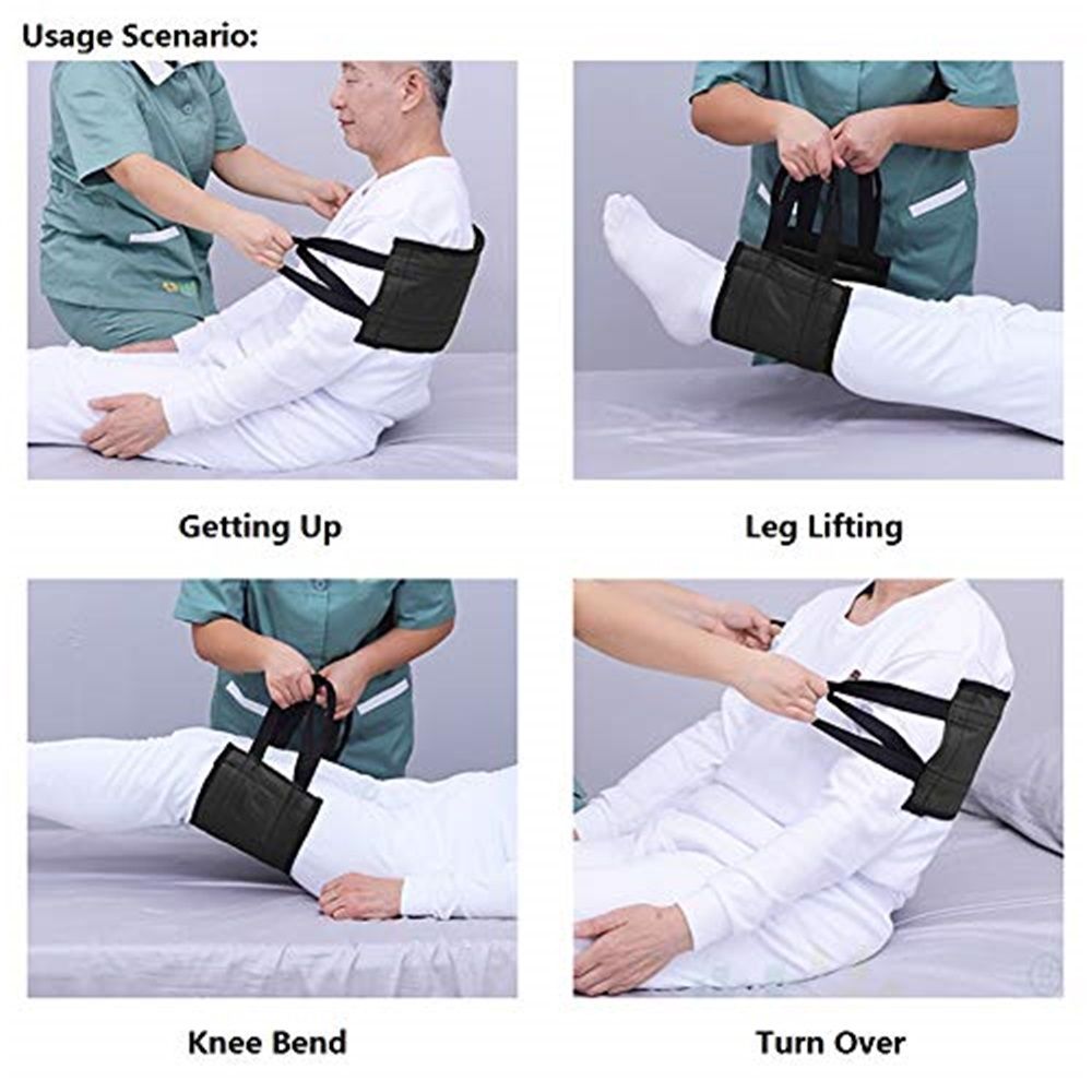 31.5 Inch Padded Bed Transfer Nursing Sling for Patient, Elderly Safety Lifting Aids Home Bed Assist Handle Back Lift Mobility Belt for Patient Care - Image 5