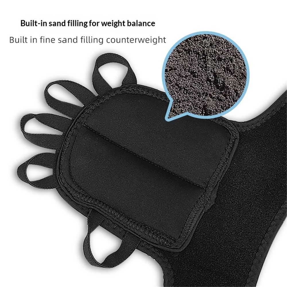 1 Pair Weighted Gloves for Tremors,Hand Weights for Fine Motor Skills,Aids to Provide Hand Stability and Improve Hand Dexterity,Writing Weights & Hand strengthening Tool(Black) - Image 4