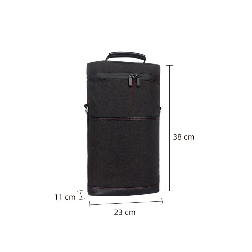 2 Bottle Leakproof Insulated Wine Tote Carrier Bag - Padded Cooler for Travel, Restaurants, Tasting, Parties, Great Gift for Wine Lovers (Only storage bag) - Image 5