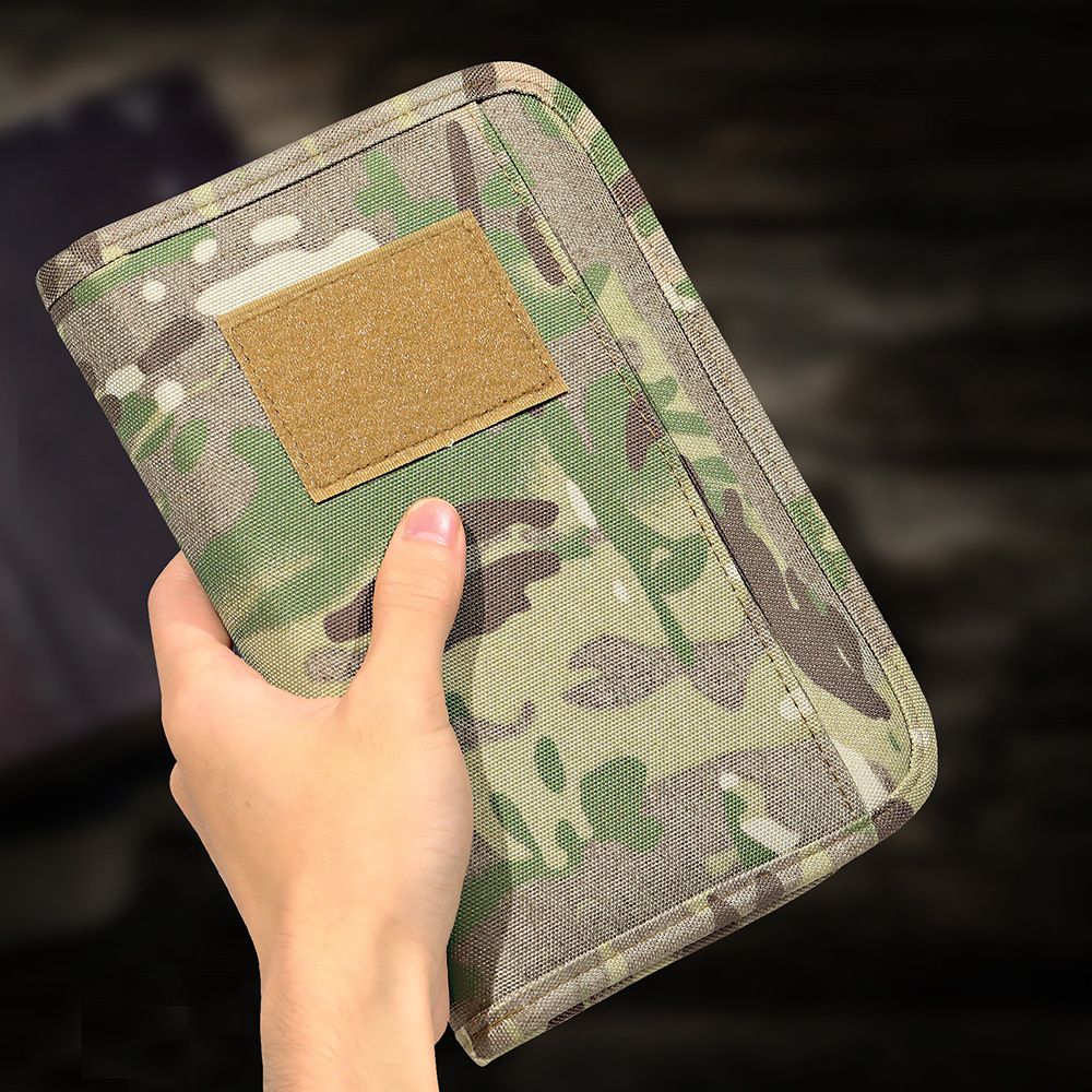 Padfolio Ring Binder of Loose-Leaf Paper, Weatherproof Notebook Cover, Notebook with Zippered for Folders, Cards Refillable Notepad(20.3*14*2.8cm, Only one laptop sleeves) - Image 3