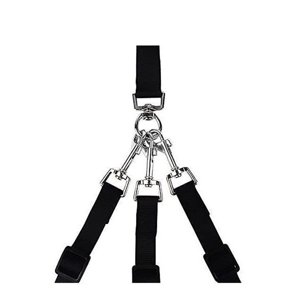Nylon Weave Three Heads One Drag Three Dog Leash Square Round Rope Pet Traction Belt Dog Chain Strong Safety Lead - Image 5