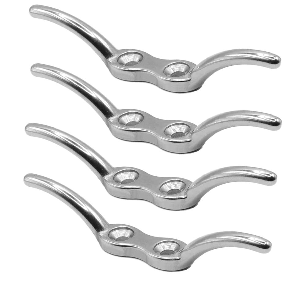 Boat Cleat, 2 1/2 in  6 inch Dock Cleat 316 Stainless Steel Marine Grade, Rope Cleat -Include Mounting Screws - Image 1