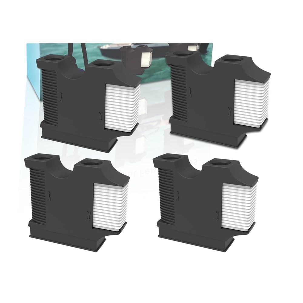 Boat Fender Hanger, Boat Rail and Cleat Fender Clips, Quick Connect and Release Fender Lines, Boat Bumper Adjuster 4pcs - Image 1