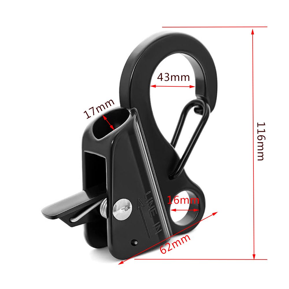4pcs Stainless Steel Boat Fender Clips Quick Release Clips Boat Bumper Buoy Holders for Rail, Clamp on 5/8