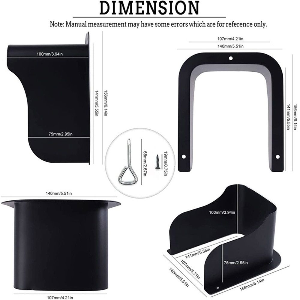 Ring Doorbell Cover Weatherproof, Large Metal Ring Doorbell Protector, Access Control Rain Cover, Outdoor Keypad Cover Protector, Ring Video Doorbell Waterproof Cover, Camera Doorbell Cover Black - Image 2