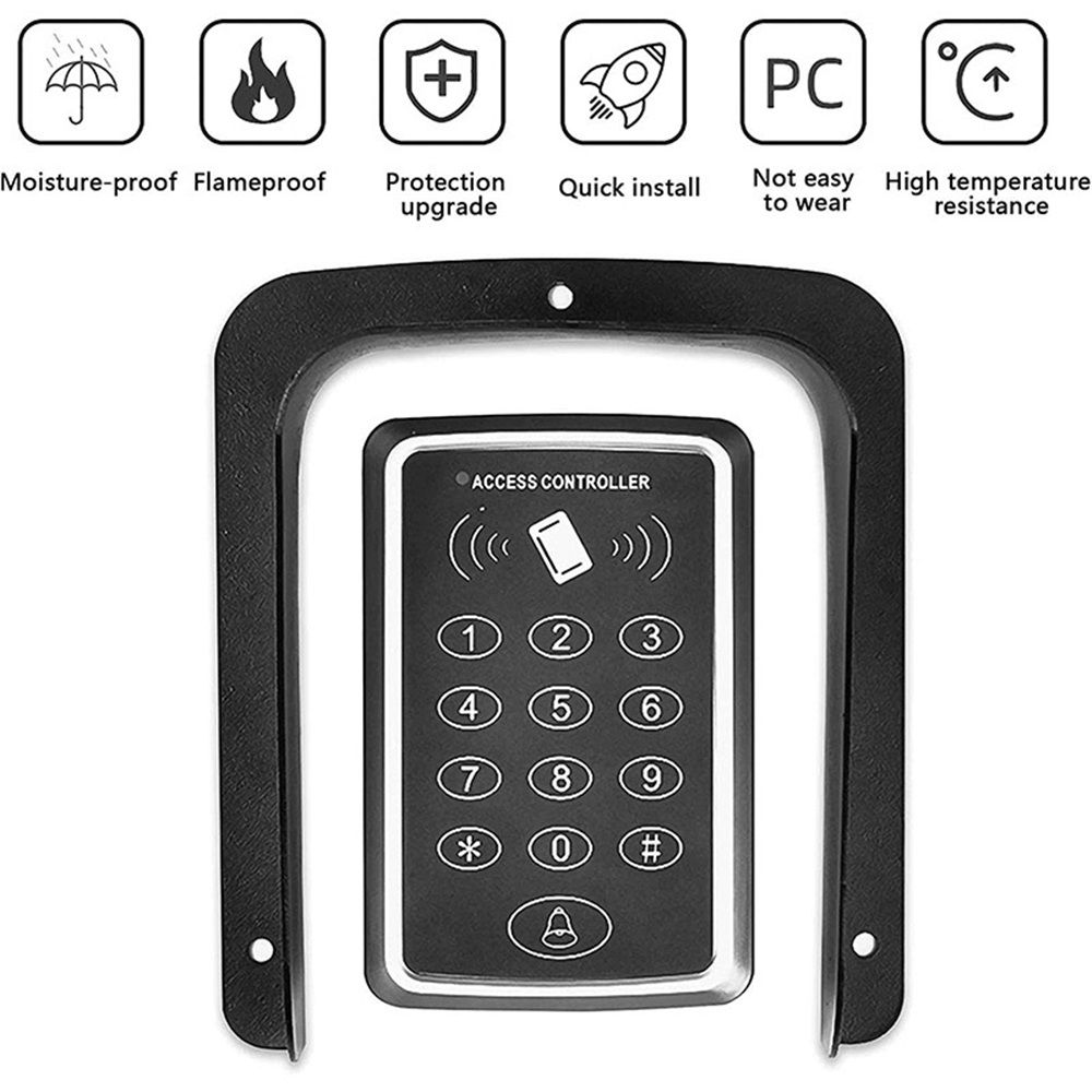 Ring Doorbell Cover Weatherproof, Large Metal Ring Doorbell Protector, Access Control Rain Cover, Outdoor Keypad Cover Protector, Ring Video Doorbell Waterproof Cover, Camera Doorbell Cover Black - Image 3