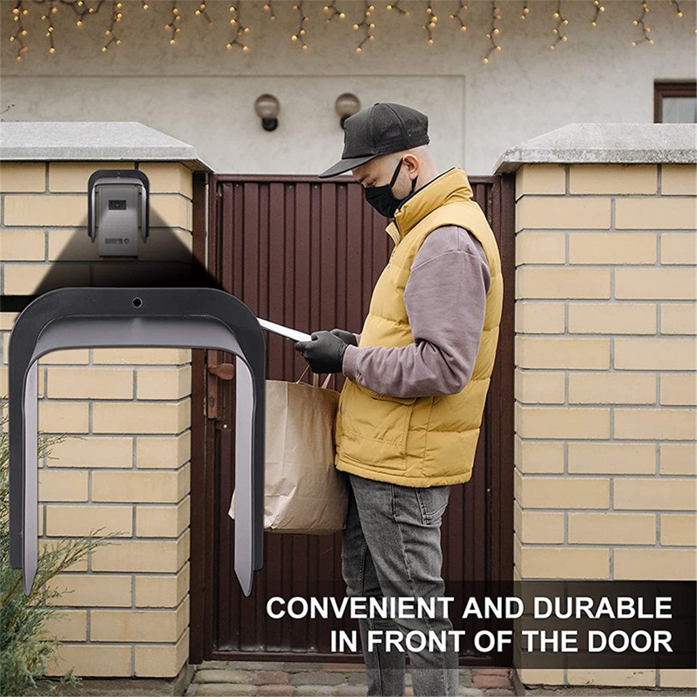 Ring Doorbell Cover Weatherproof, Large Metal Ring Doorbell Protector, Access Control Rain Cover, Outdoor Keypad Cover Protector, Ring Video Doorbell Waterproof Cover, Camera Doorbell Cover Black - Image 4