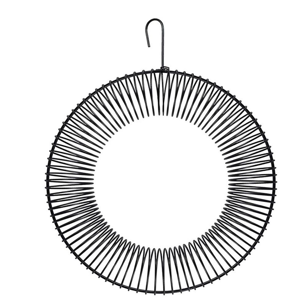 songbird  Whole Peanut Black Wreath Feeder for Squirrels and Blue Jays Hanging Peanut Wreath Feeder, Round Metal Hanging Bird Feeder for Feeding Birds and Squirrels, - Image 5
