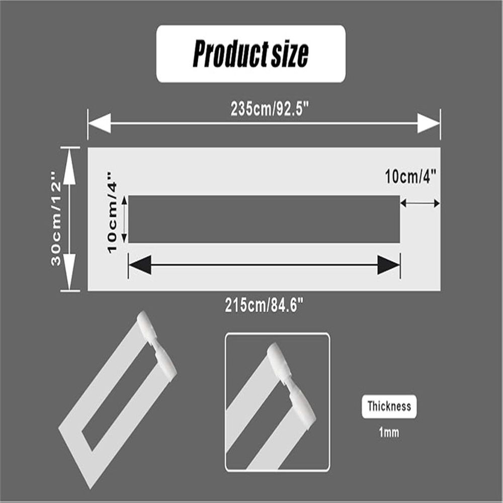 Parking Lot Line Stencil – – Lays Flat, Reusable – | Silicone Foldable Reusable Wire Template Parking Lot Line Stencil for Asphalt Concrete Painting Parking Lot & Pavement Lines - Image 3