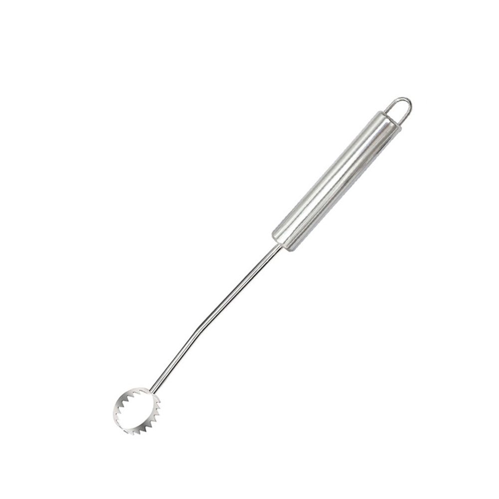 Stainless Steel Lung Remover, Textured Handle, Angled Head, Easy Clean Materials,Lung Scraper of Chicken Processing Equipment, Easily Removes Poultry Lungs,  Handle, Chicken - Image 1