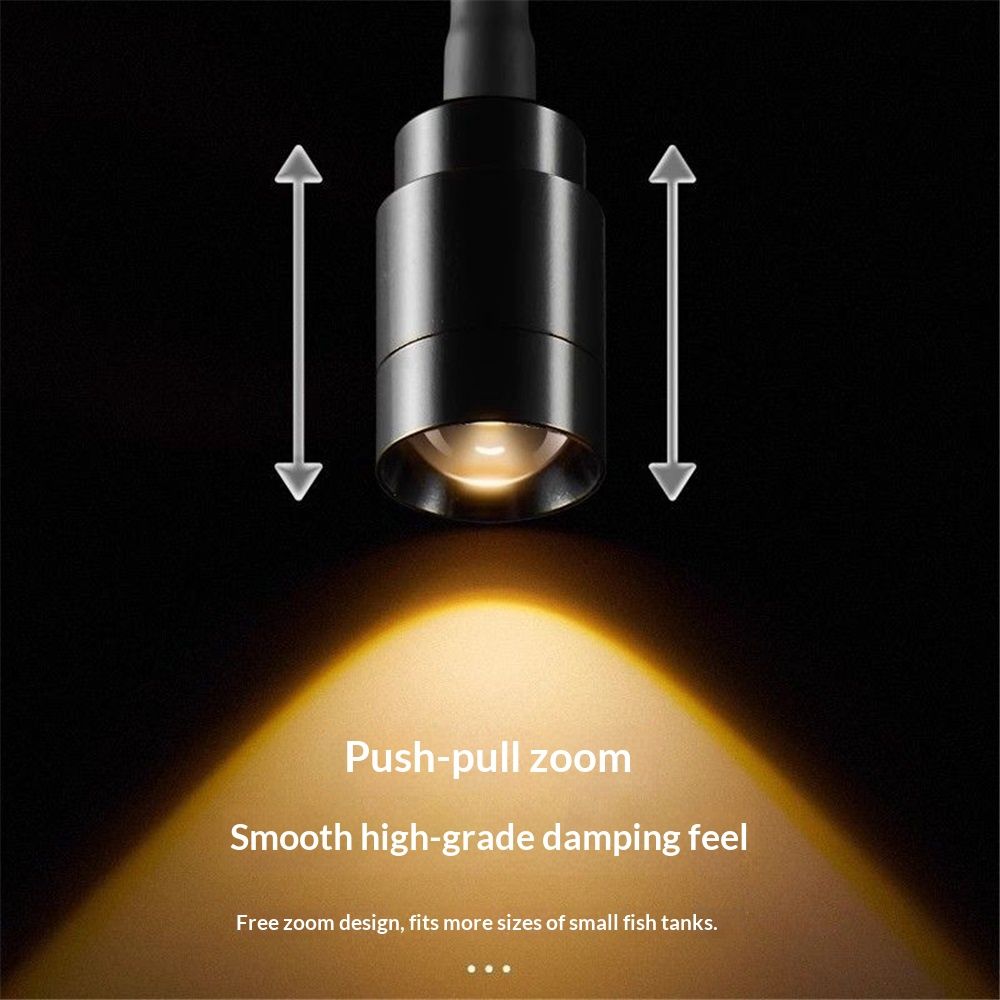 LED Aquarium Light - Freshwater Fish Tank Spotlight Vivarium Terrarium Light Fish tank light, turtle light zoom 3W Warm Light - Image 2