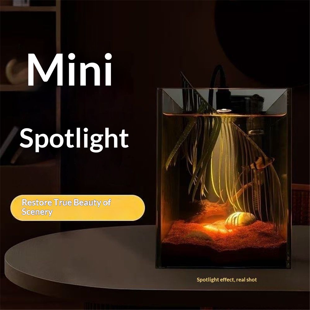 LED Aquarium Light - Freshwater Fish Tank Spotlight Vivarium Terrarium Light Fish tank light, turtle light zoom 3W Warm Light - Image 3
