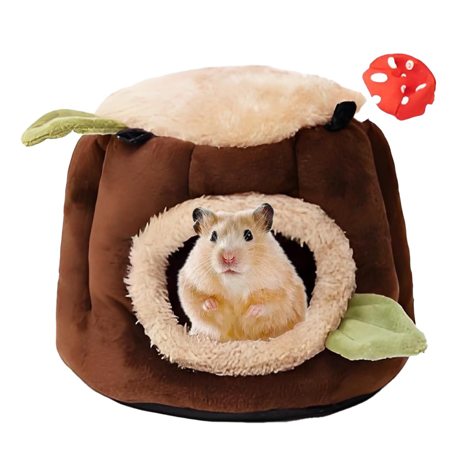 Guinea Pig Hamster Bedding or Hideout for Mouse Mice Rat Ferret Bunny Fluff Bedding Bed House Cage Accessories, （S） - Image 2