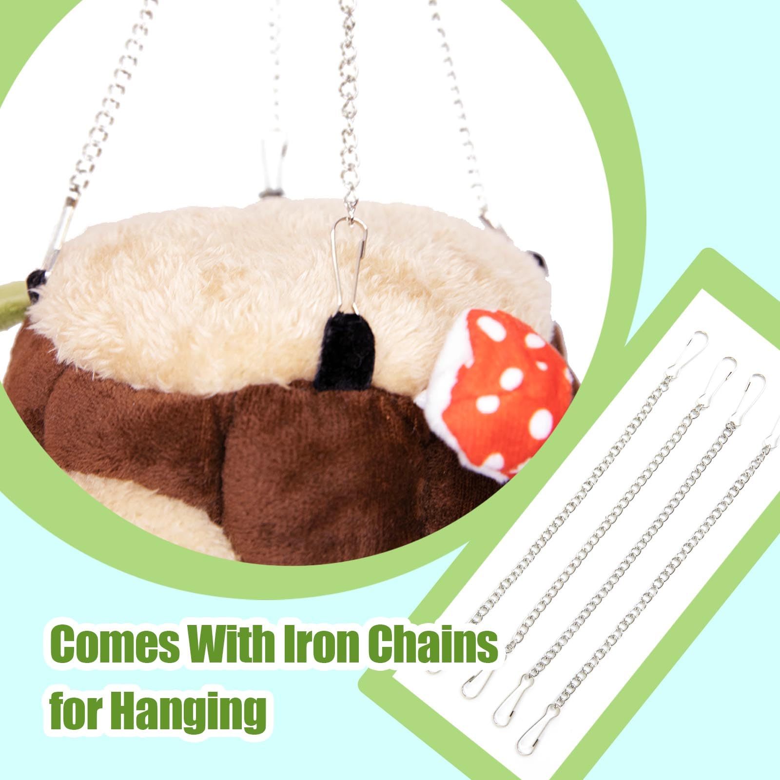 Guinea Pig Hamster Bedding or Hideout for Mouse Mice Rat Ferret Bunny Fluff Bedding Bed House Cage Accessories, （S） - Image 3