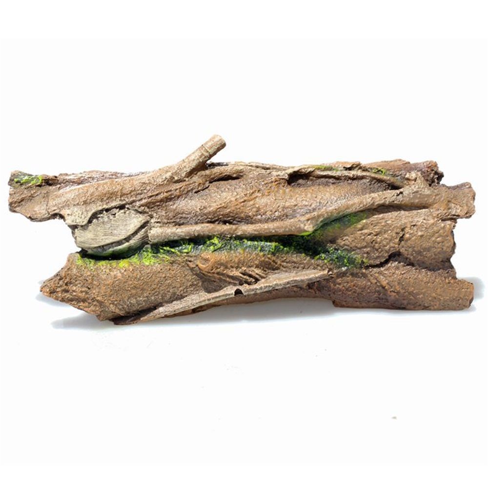 Lizard Snake or Reptile Hide, Large Hollow Log Snake Hideout for Ball  Bearded Dragon and Gecko Eco-Friendly Resin Tank Accessory with Basking Platform - Image 1