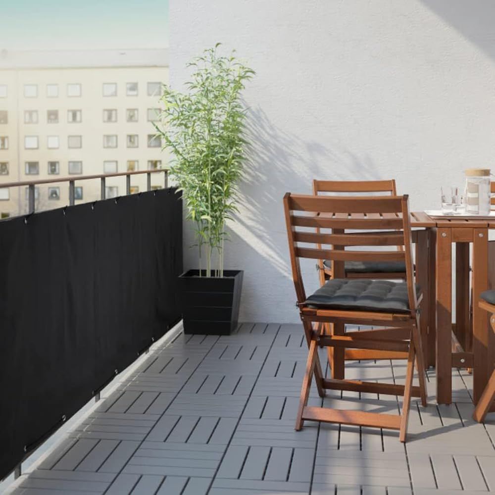 Balcony Privacy Screen Fence Cover 3'x10', Shade Mesh Fabric with Cable Ties, 90% Visibility Block, UV & Wind Protection for Patio, Deck, Porch, Pool, Backyard, Apartments Railing - Image 3
