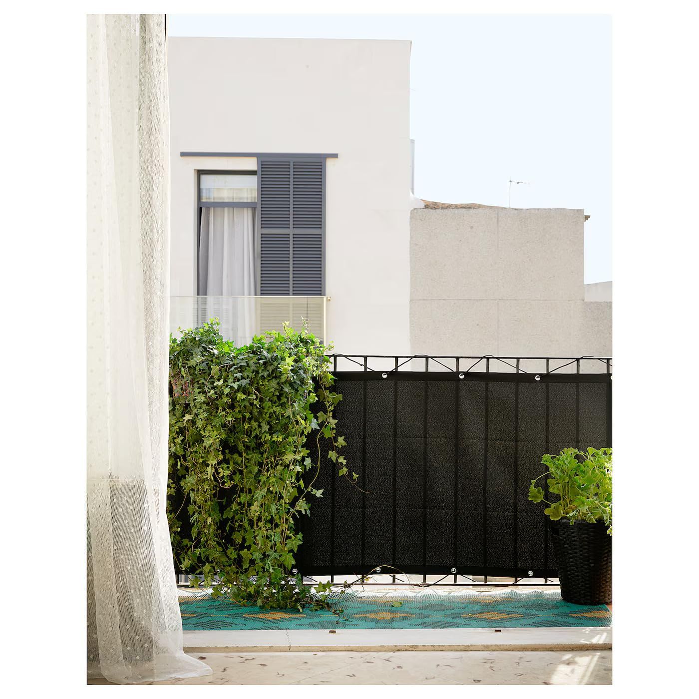 Balcony Privacy Screen Fence Cover 3'x10', Shade Mesh Fabric with Cable Ties, 90% Visibility Block, UV & Wind Protection for Patio, Deck, Porch, Pool, Backyard, Apartments Railing - Image 5